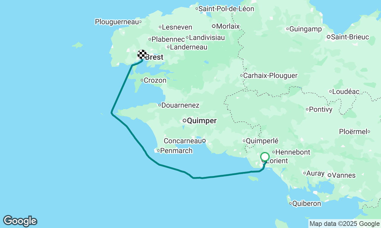 Lorient to Brest 