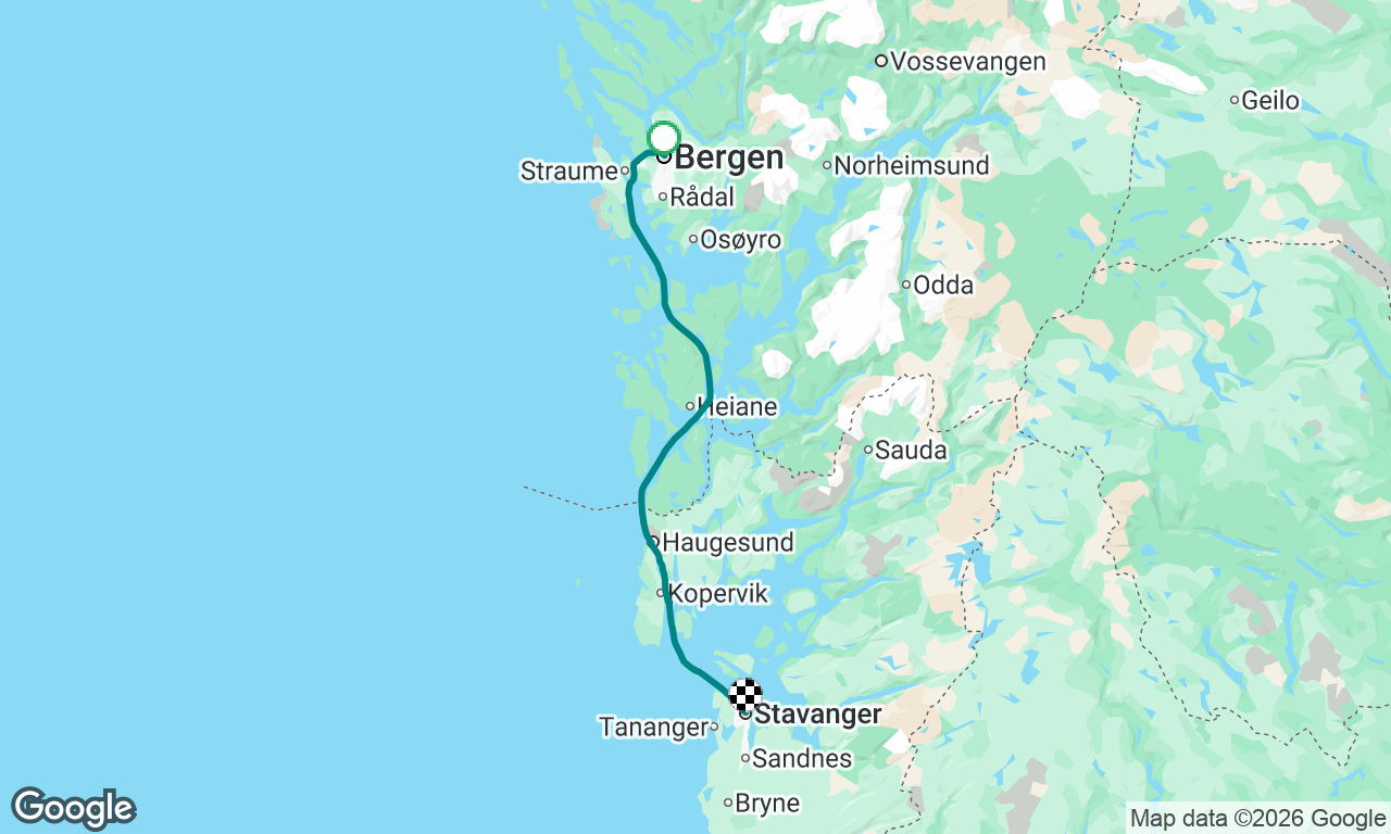 Bergen -> Stavanger