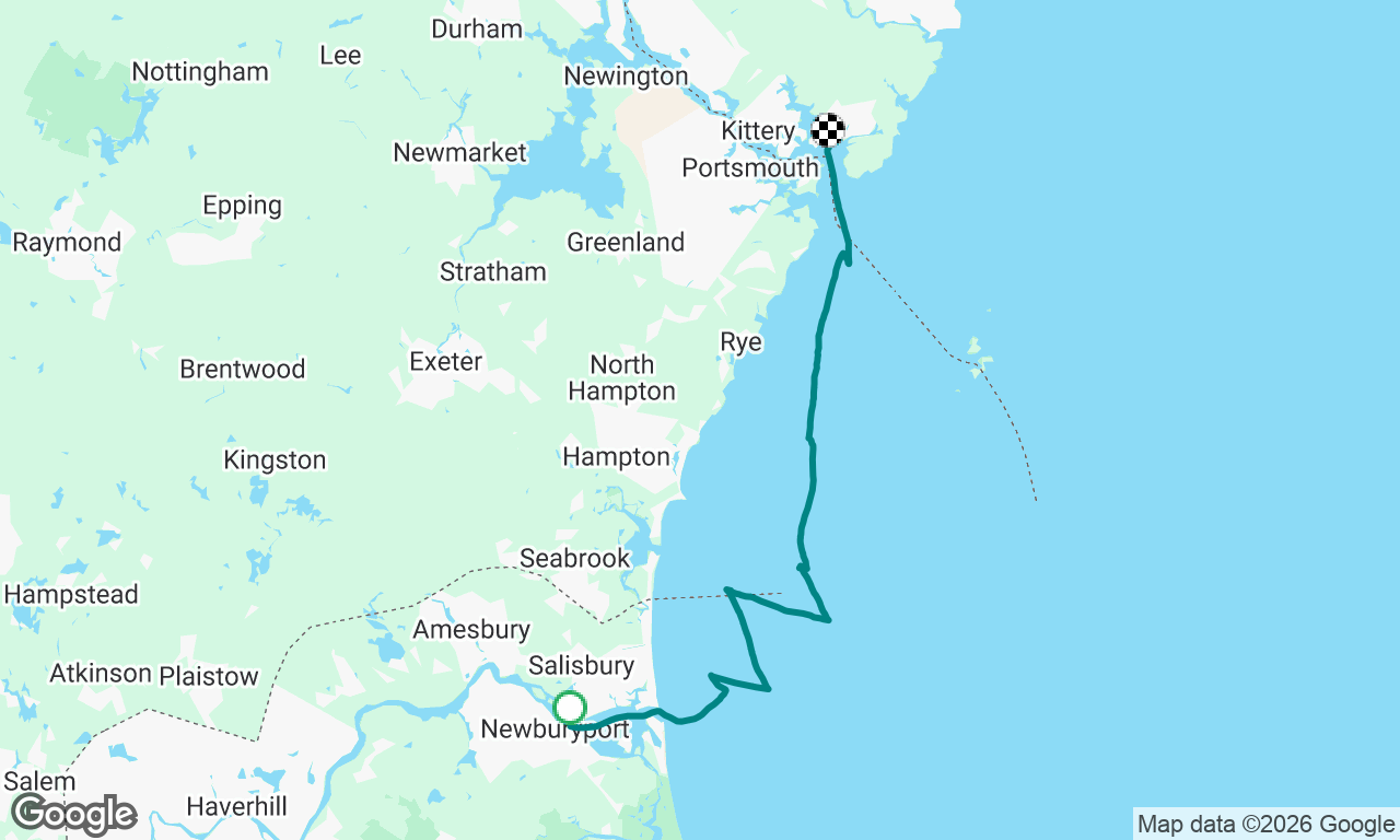 Newburyport to Portsmouth