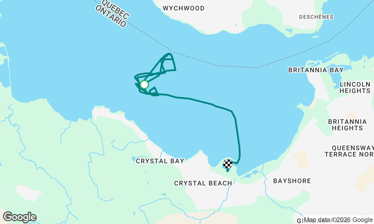 Racing aboard Blue Heron