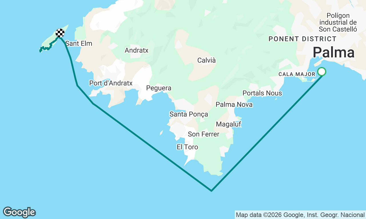 Palma to Dragon Island.  