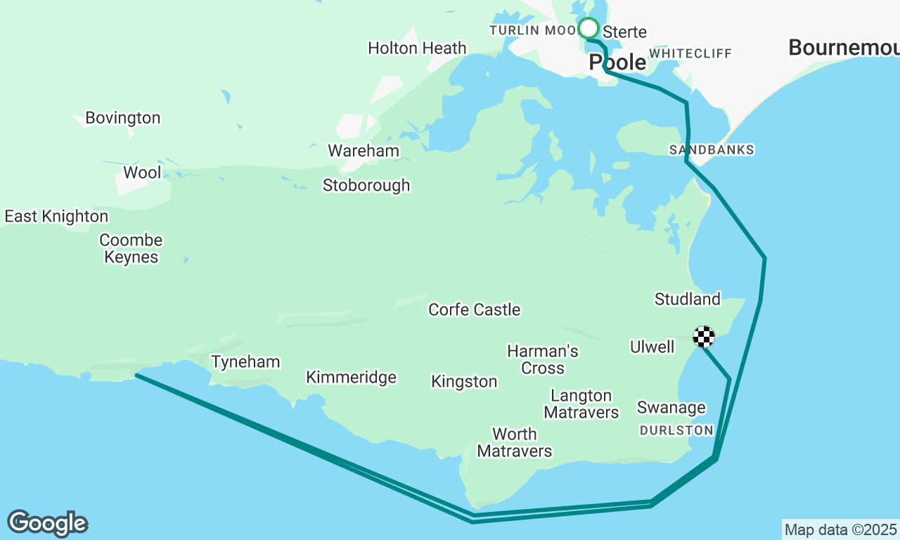
Cobbs Quay to Swanage for overnight Anchor