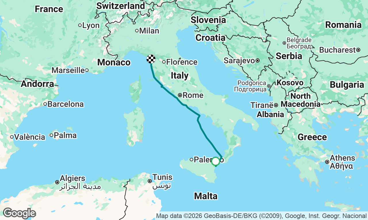 Voyage map