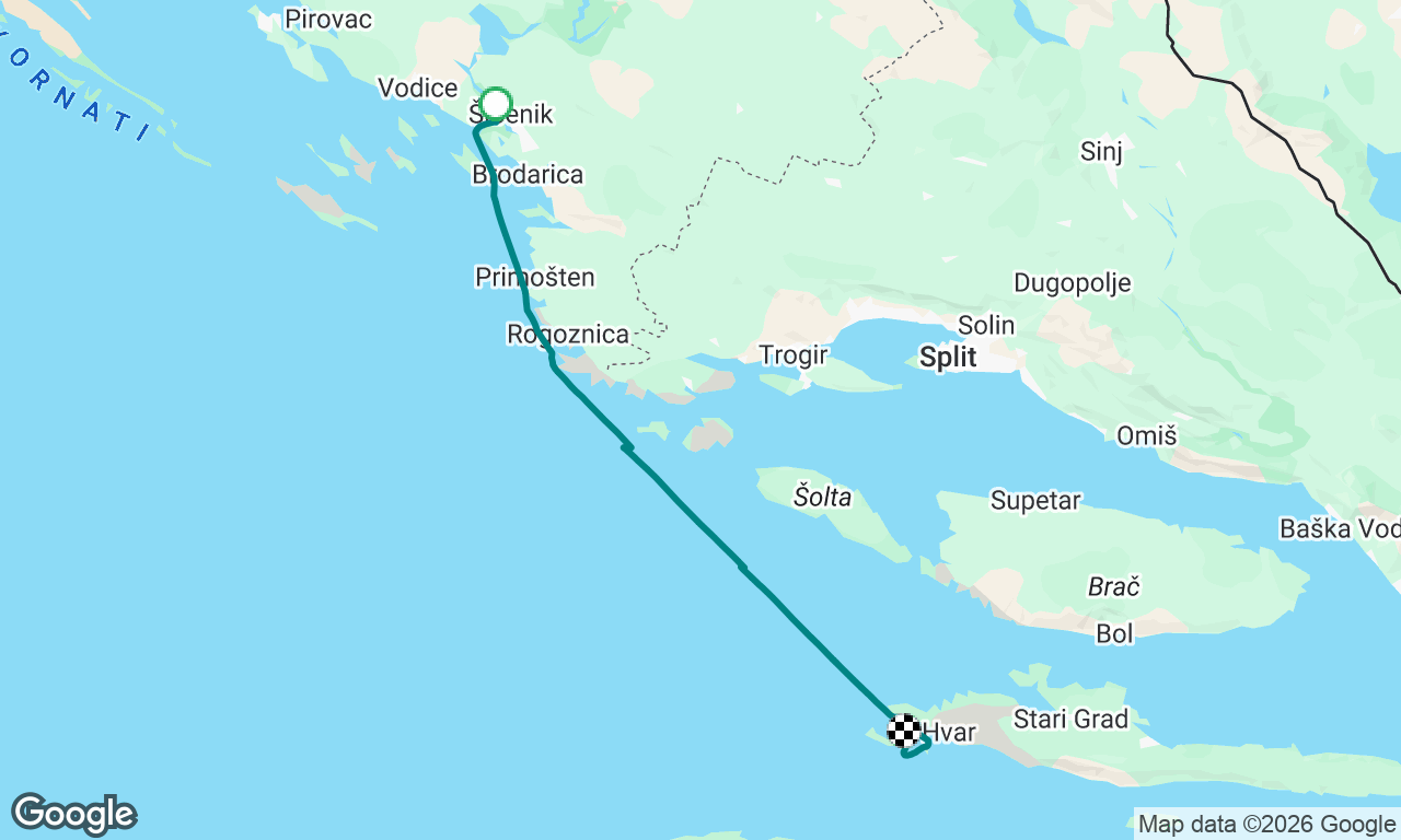 Sibenik to Hvar - Day 1