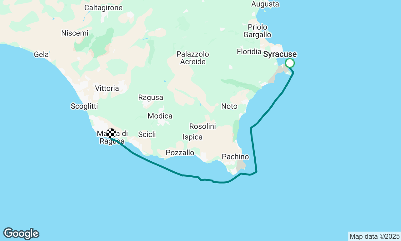 Syracuse to Ragusa