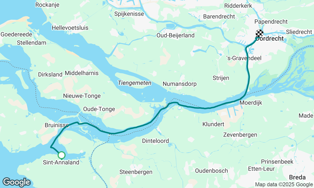Sint Annaland to Dordrecht. 