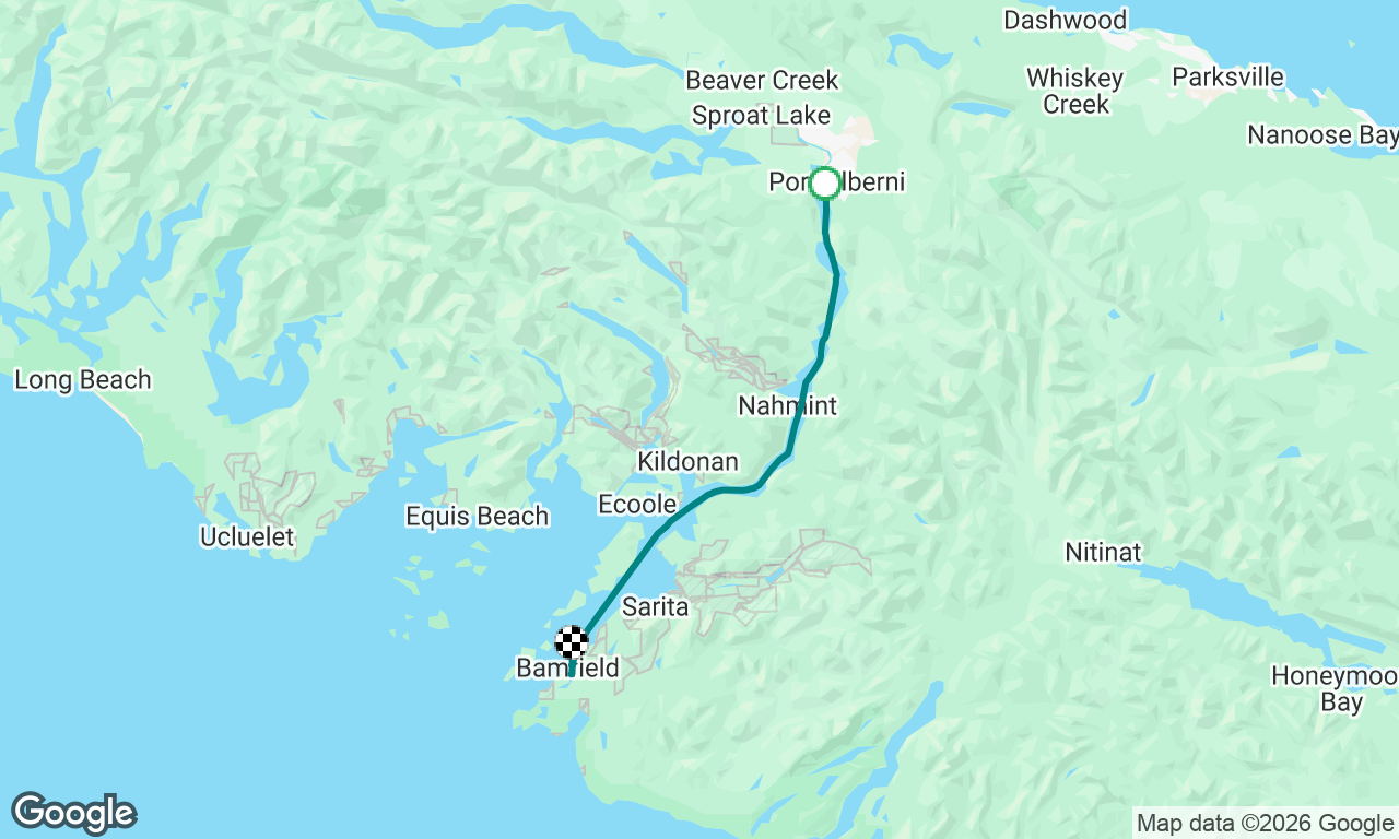 Port Alberni to Bamfield
