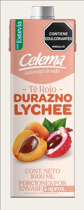 Te Rojo Durazno Liche Caja X 1l