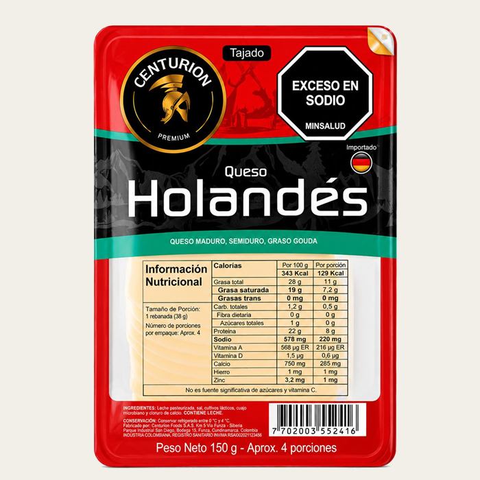 Queso Holandes Tajado
