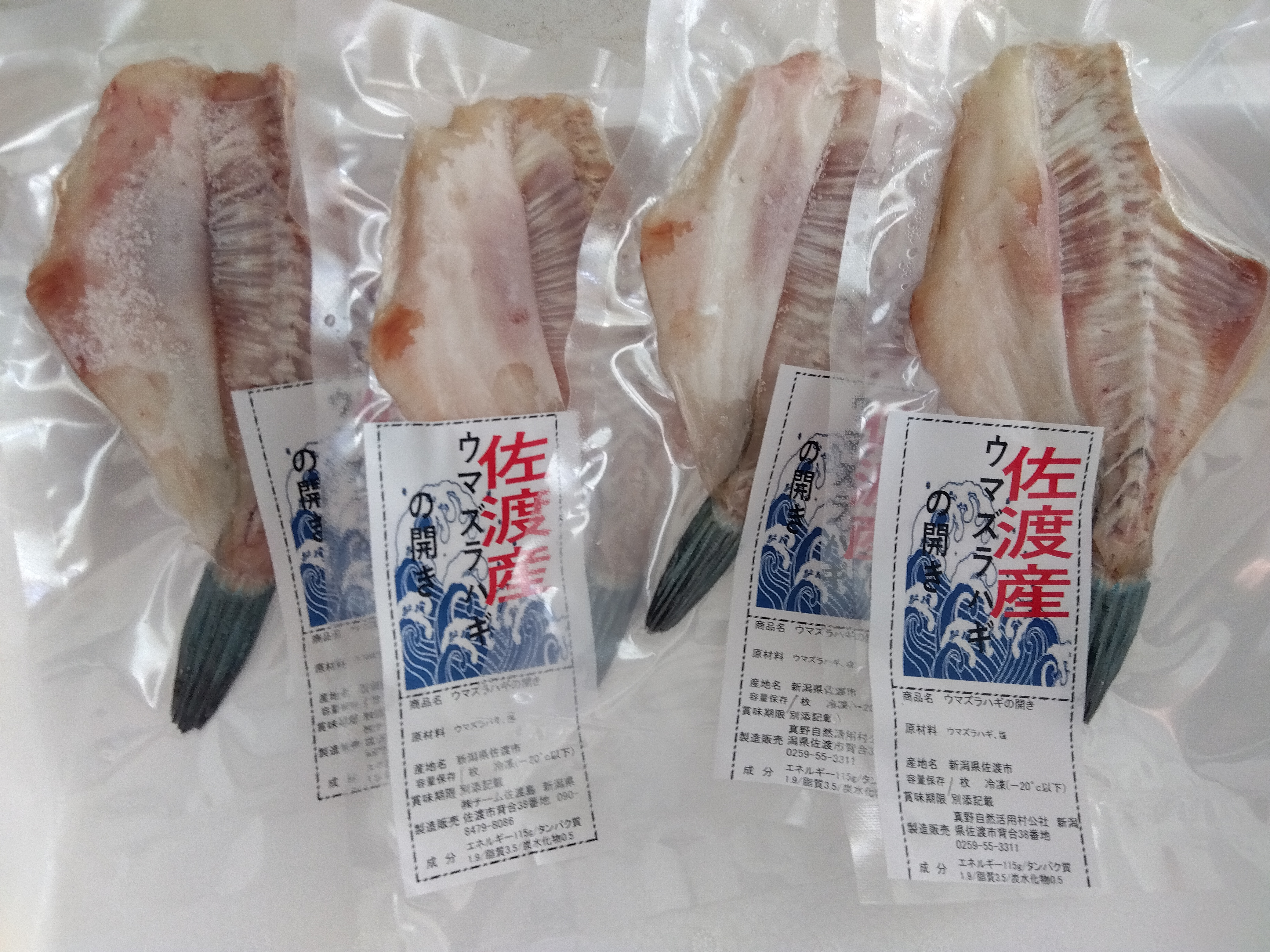 ウマズラハギ干物