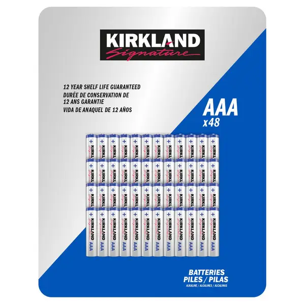 AAA Alkaline Batteries, 48 Count