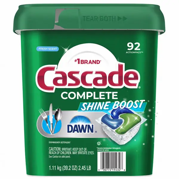 Complete Shine Boost Dishwasher Detergent Pacs, 92 Count