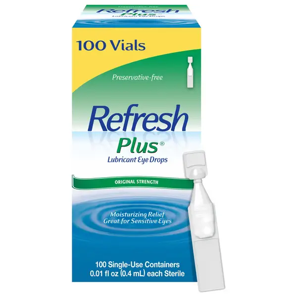 Lubricant Eye Drops, 100 Single-Use Vials