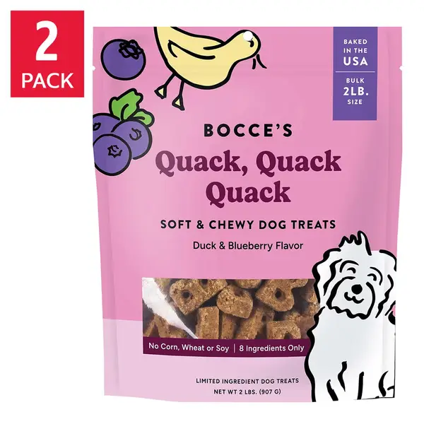 Quack, Quack, Quack Duck & Blueberry Dog Treats, 2 lbs