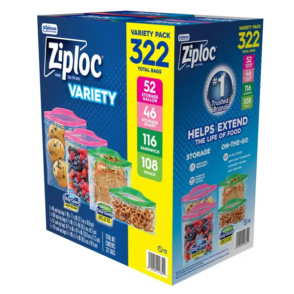 Storage Bags Variety Pack, 322 ct