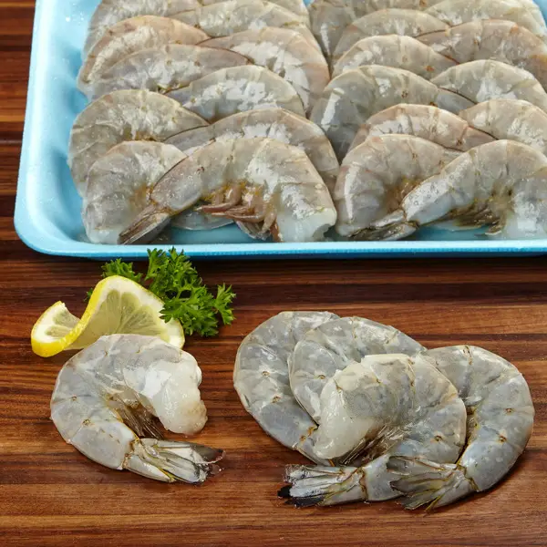 Farmed U-15 White Shrimp Tray