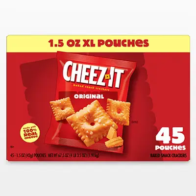Crackers, Cheddar, 45-Count