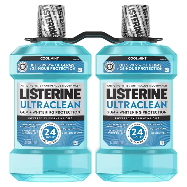 UltraClean Cool Mint Mouthwash, 2 x 1.5 L