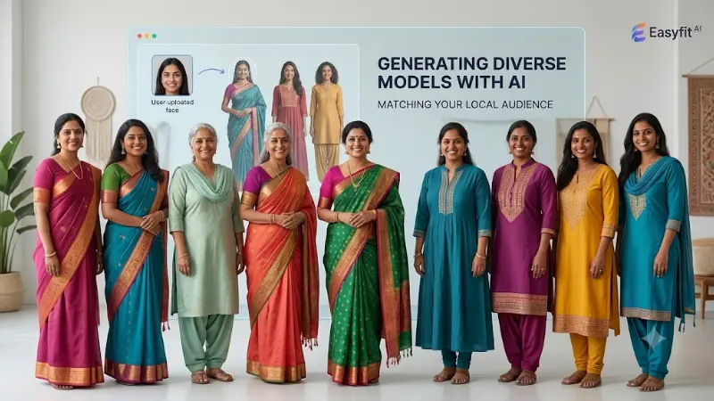 Generating Diverse Fashion Models with AI: Matching Your Brand to Your Local Audience Virtual Trial Room & AI