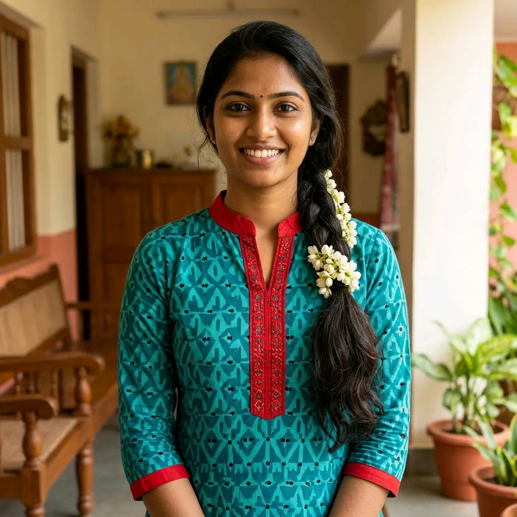 Stylish Turquoise Printed Kurti for Women - Your Company