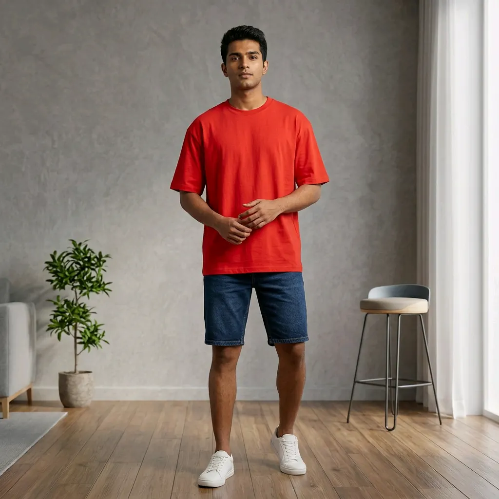 Oversized Half Sleeve T-Shirt | DA Garments