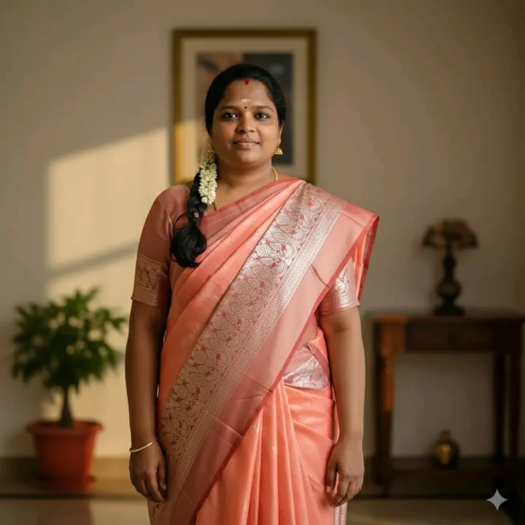 Elegant Peach Silk Saree - Perfect for Special Occasions - Jk Textails