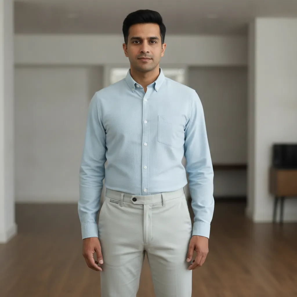 Patwari Creation Men's Light Grey Formal Trousers - Pipes & Smokers
