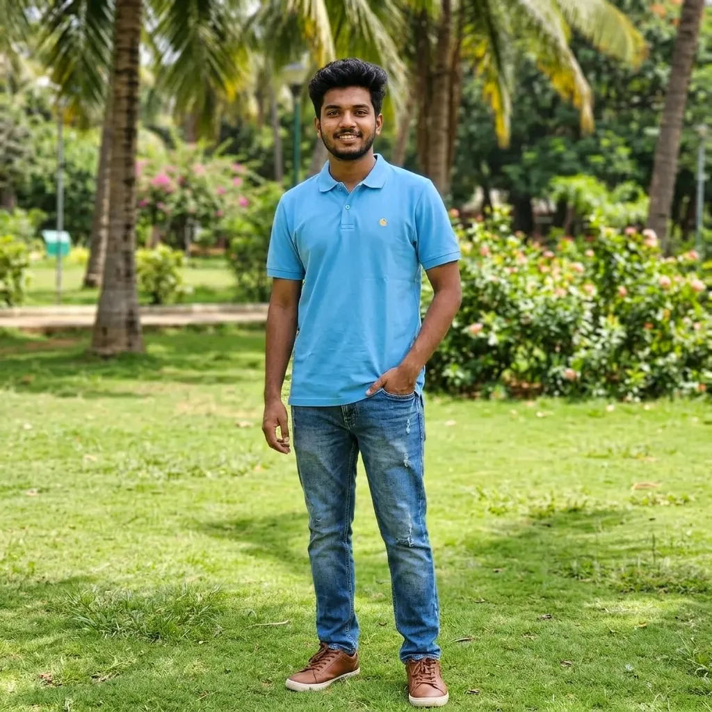 Sky Blue Half Sleeve Polo T-shirt - Snazzy Boutiques