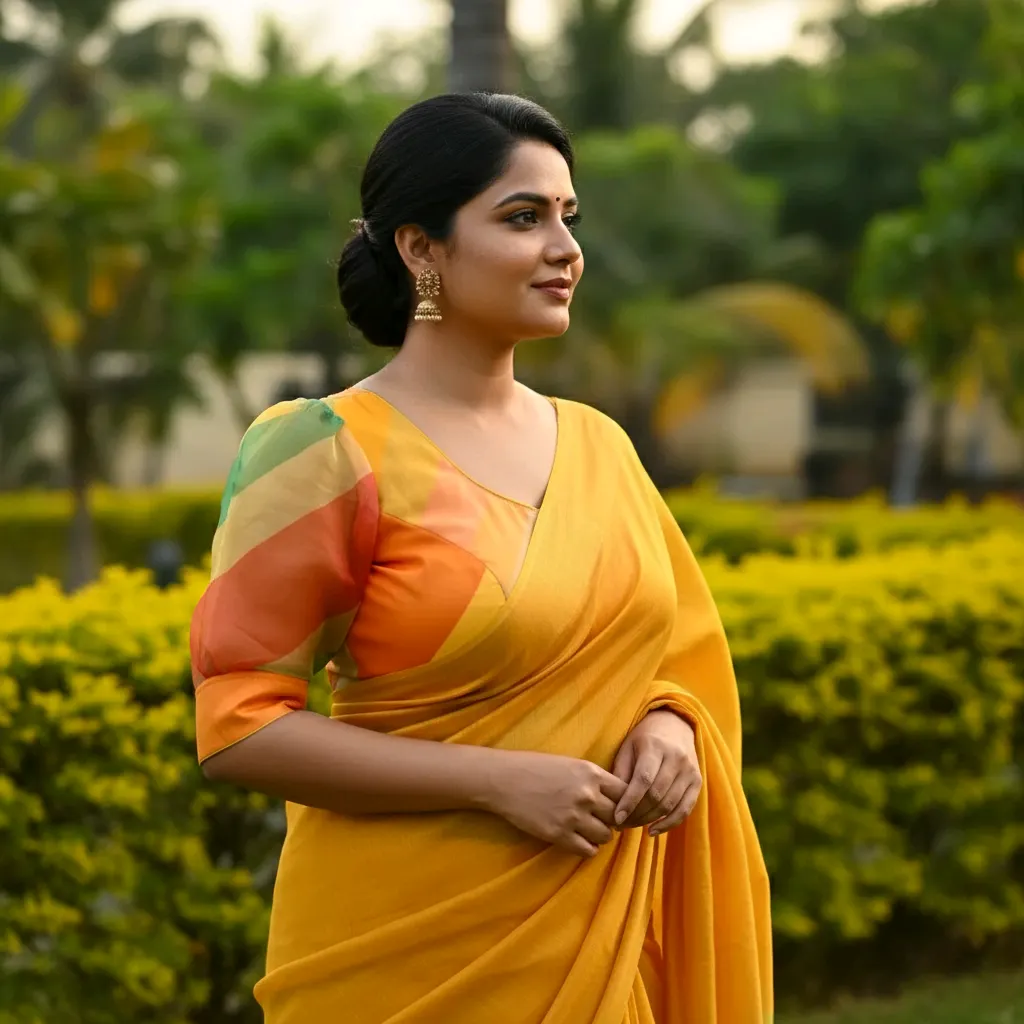 Designer Front Open Blouse - No Back Opening