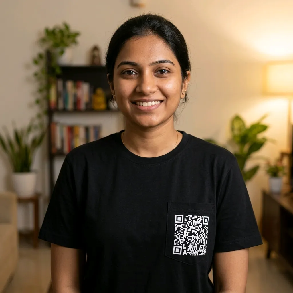 QR Code Pocket T-Shirt - Black | Teal Applications