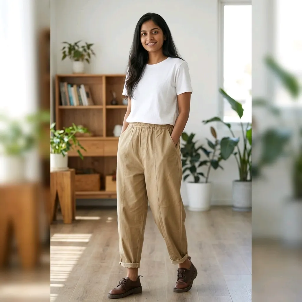 Classic White Crew Neck T-Shirt for Women