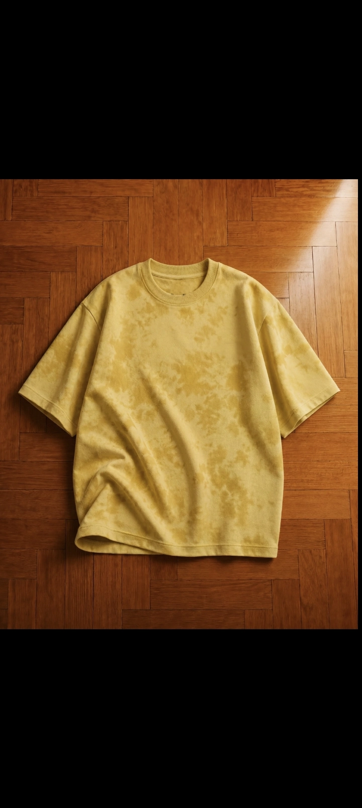Aurelle Women's Yellow Tie-Dye Round Neck Half Sleeve T-Shirt