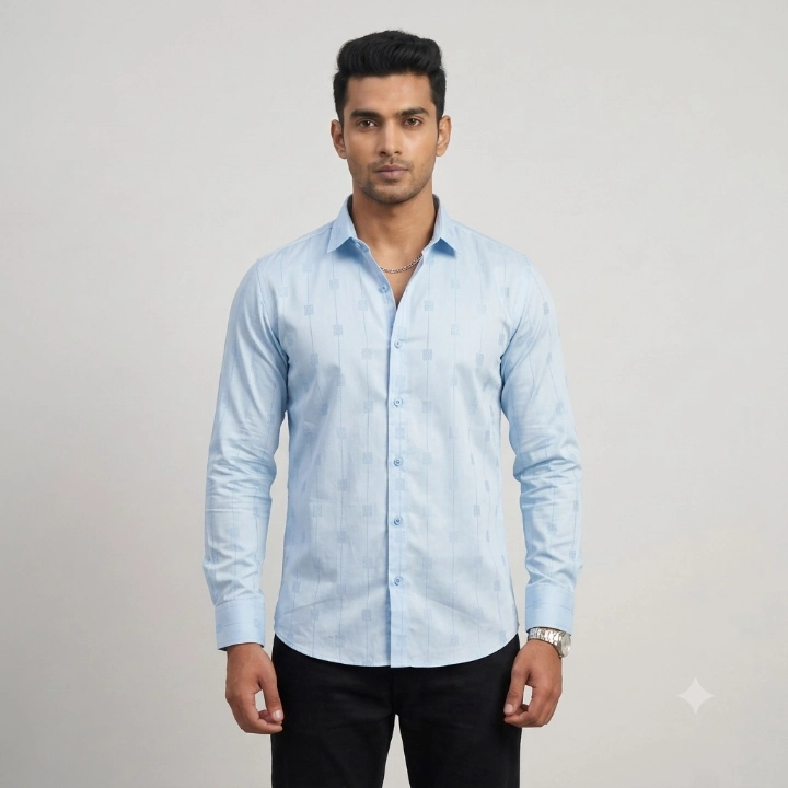 USElite Men's Sky Blue Full Sleeve Casual Shirt
Stone shirt