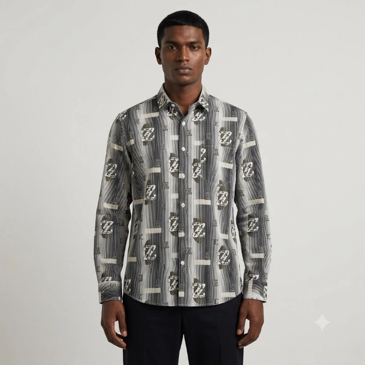 USElite Men's Full Sleeve Casual Printed Shirt