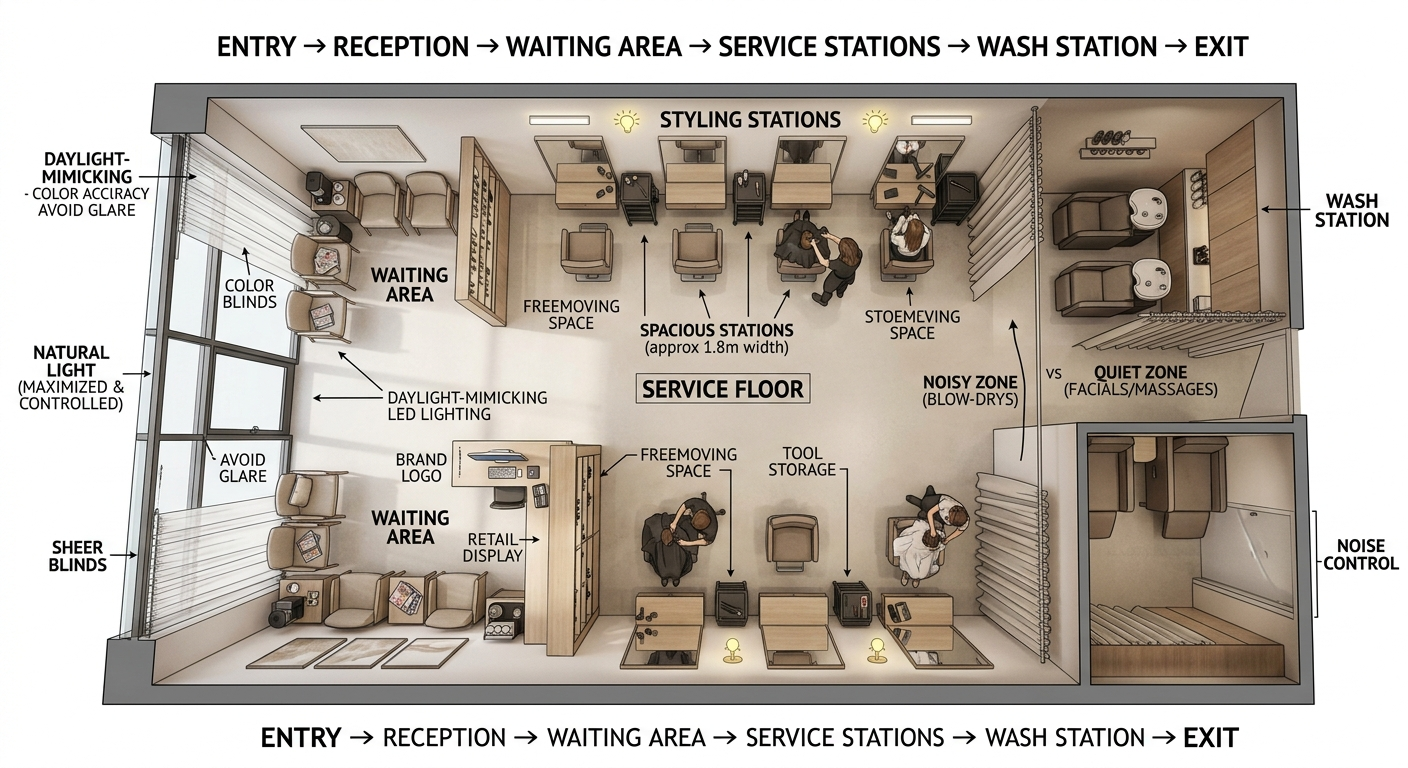 5 Tips for Designing a Functional and Trendy Salon Layout