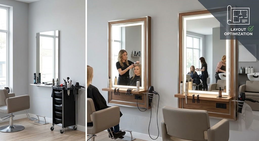 How to Optimize Your Salon Layout with Stylish Mirror Units