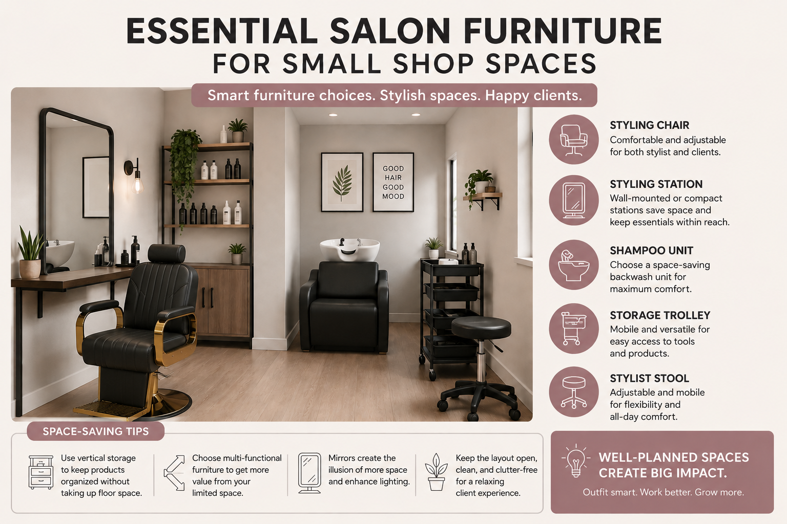 Essential Salon Furniture For Small Shop Spaces