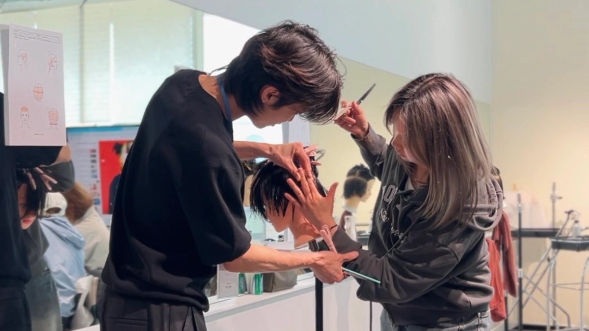 BASIC CUT 과정 사진