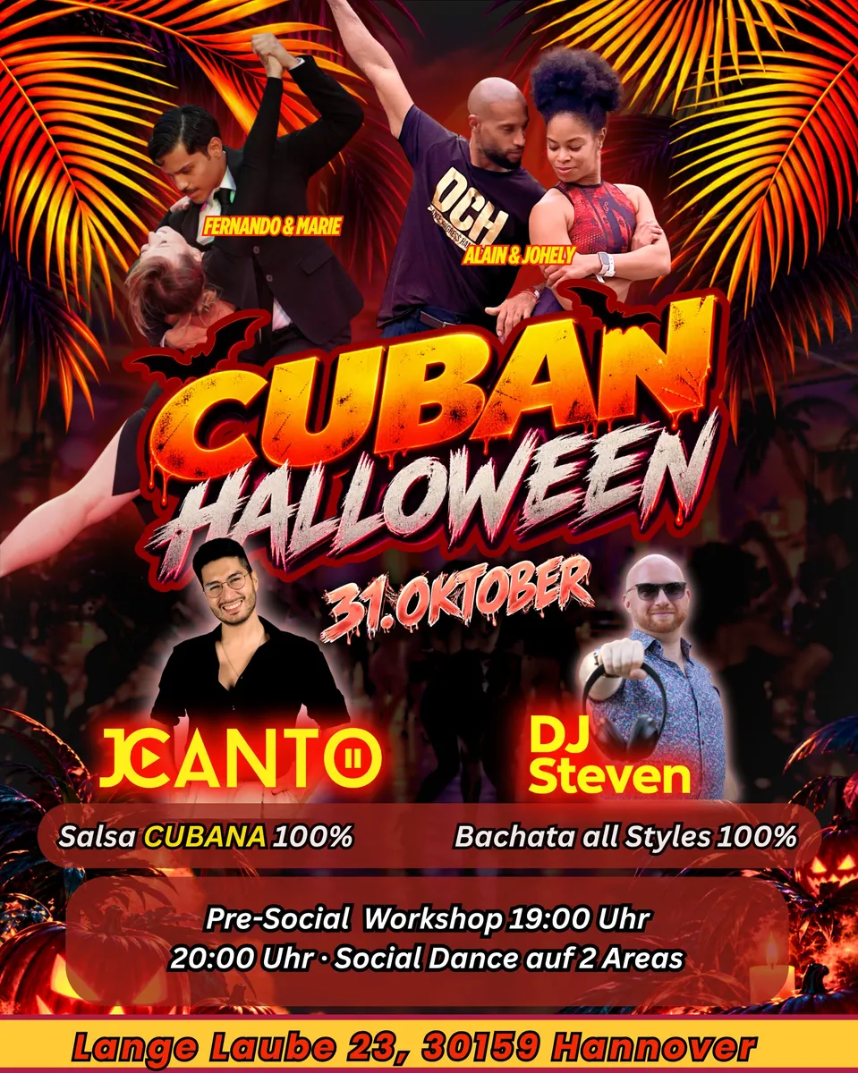 Cuban Halloween Workshops mit Alain und Johely in Hannover am 31. Oktober