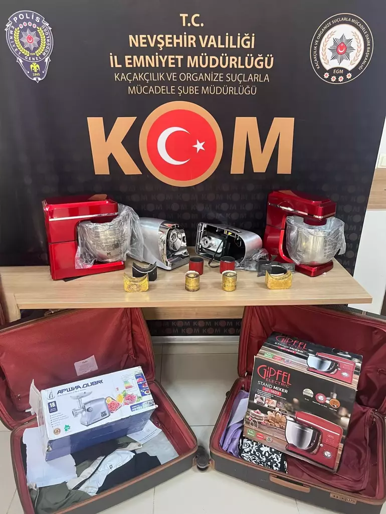 Nevşehir Kapadokya Havalimanı'nda 61 Kilo 121 Gram Kaçak Altın Ele Geçirildi