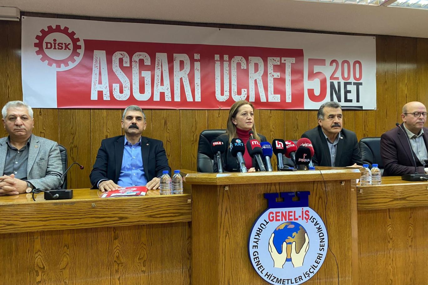 DİSK’ten Net Kritik Talep: ‘Asgari Ücret 45 Bin TL Altında Olmaz!