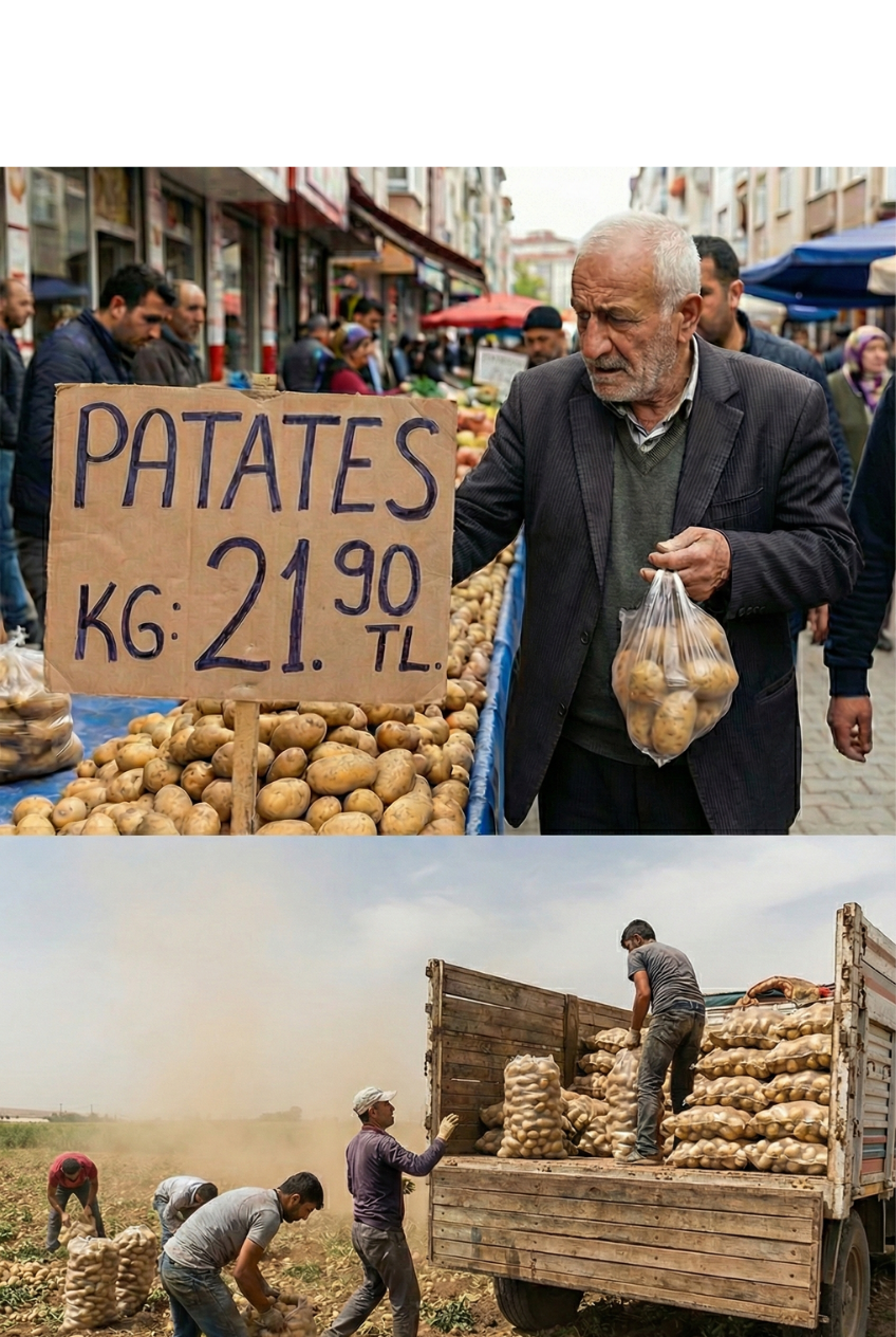 Tarlada 5 TL, Markette 25 TL