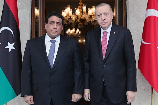 Cumhurbaşkanı Erdoğan Libya Lideri el-Menfi ile Görüştü
