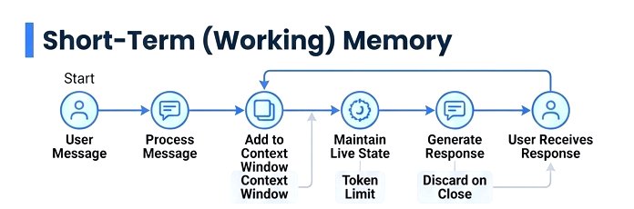 Short term memory pipeline architecture diagram
