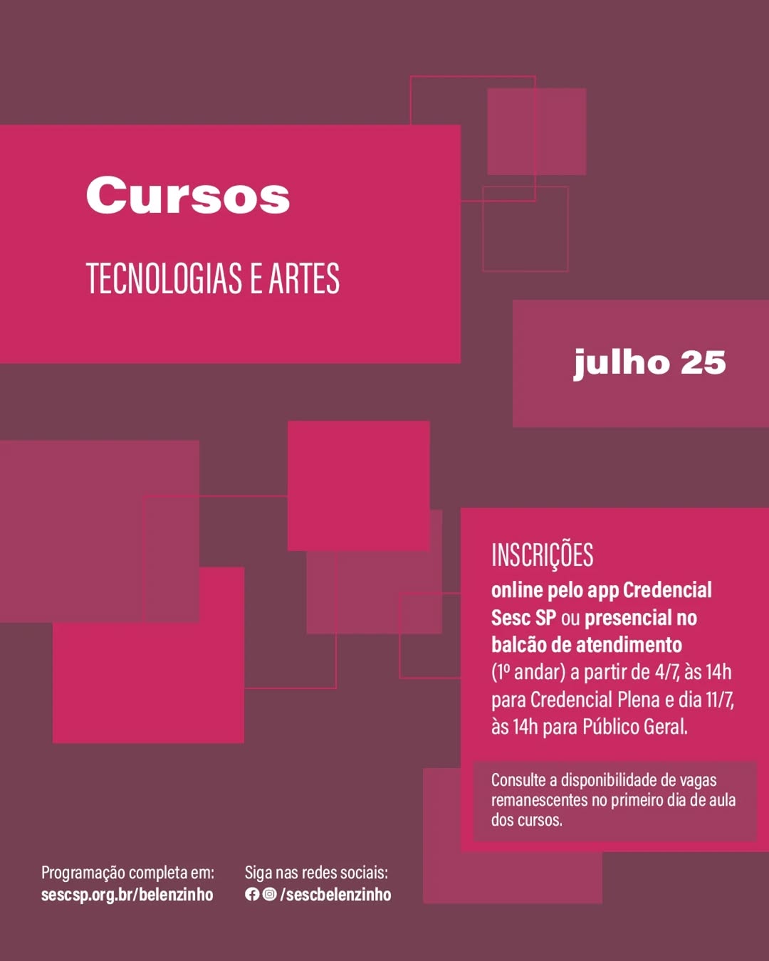 Imagem para Cursos de Julho/2025