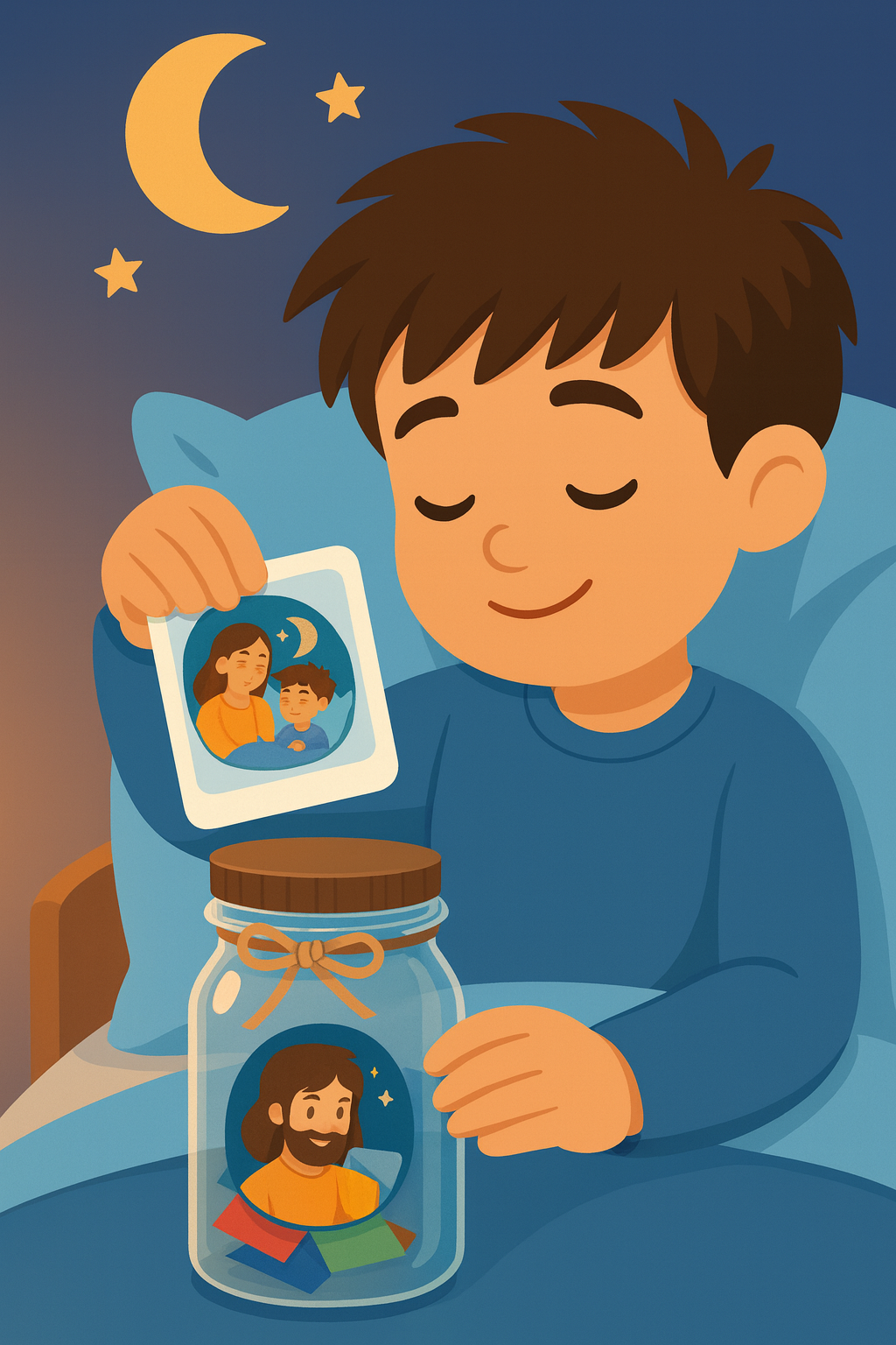 Niño durmiendo en paz