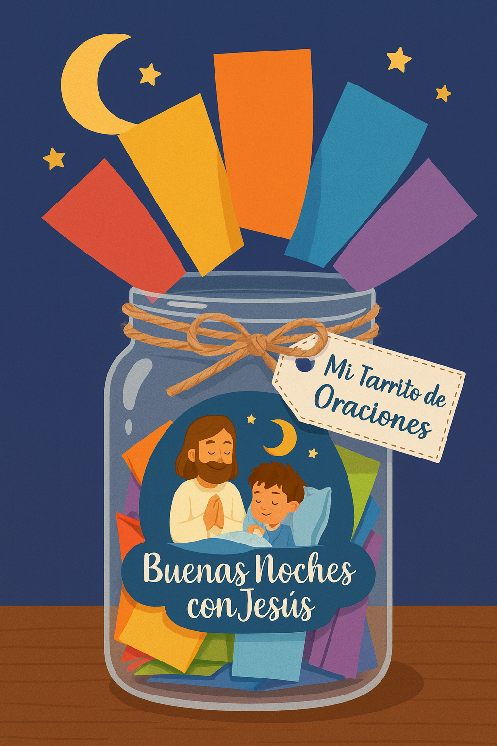 Contenido del kit Buenas Noches con Jesús