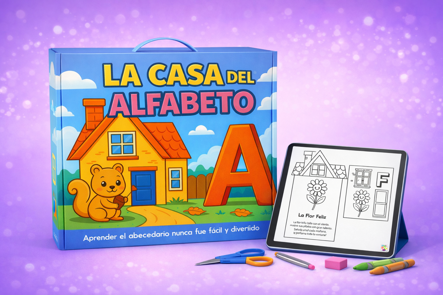 Contenido del Kit La Casa del Alfabeto