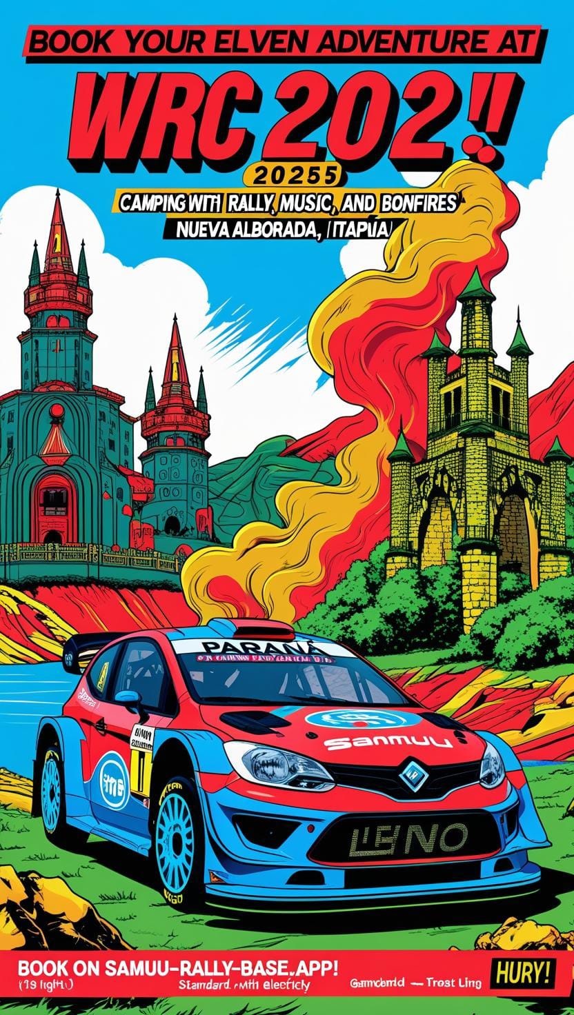 Camping area aerial view