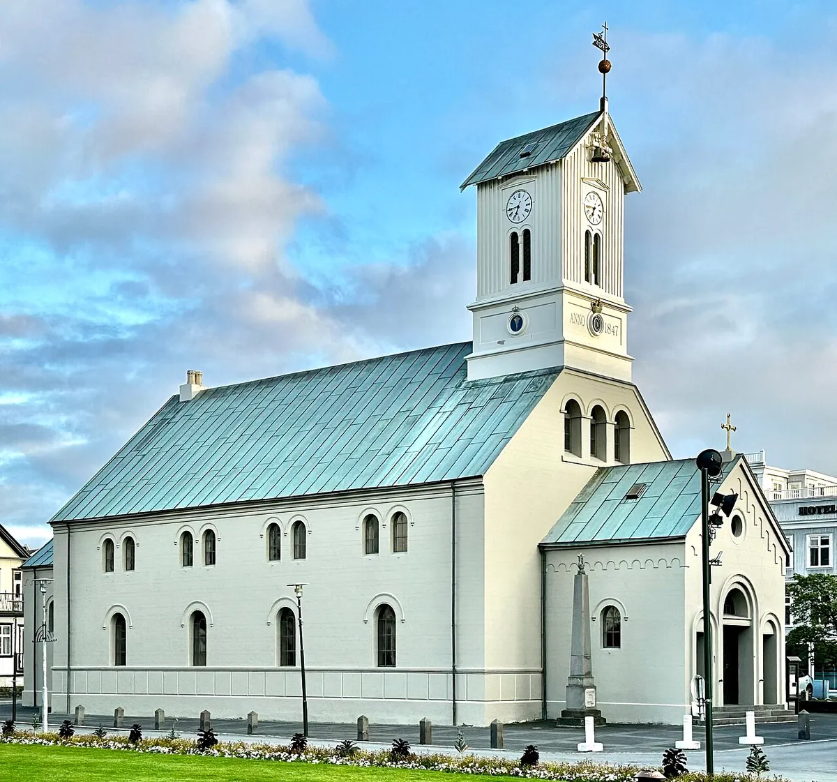 Reykjavik Cathedral (Dómkirkjan í Reykjavík) in Reykjavik, Iceland.